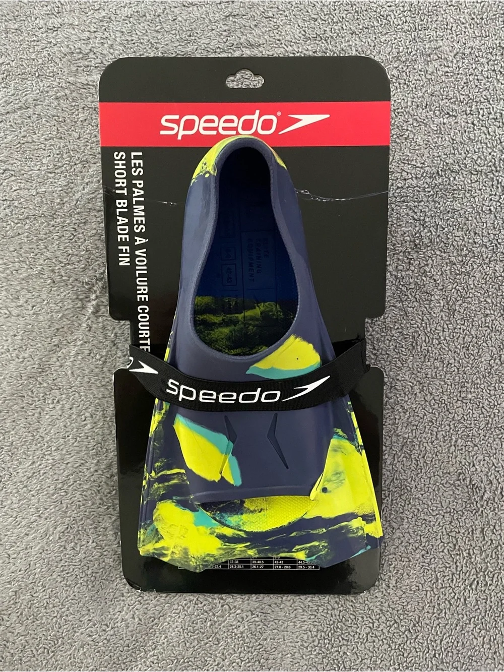 Speedo Short Blade Swim Fins Adult Unisex Size L Men’s 9-10 Women’s 10.5-11.5